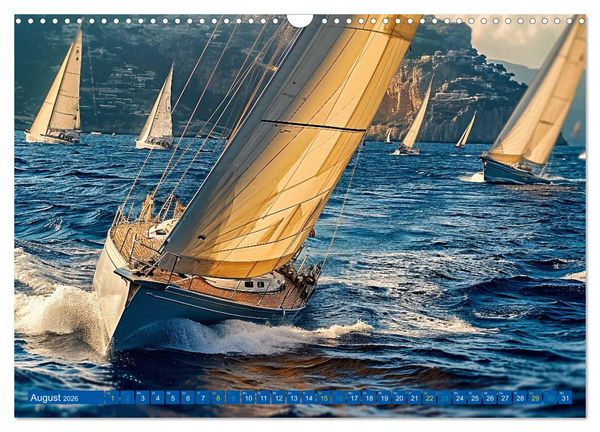 Produktbild: Mit dem Wind um die Welt - segeln (Wandkalender 2026 DIN A3 quer), CALVENDO Monatskalender