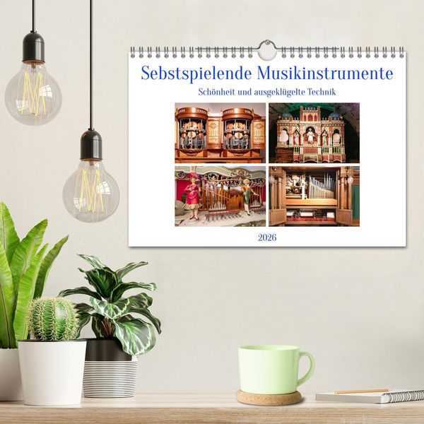 Produktbild: Selbstspielende Musikinstrumente (Wandkalender 2026 DIN A4 quer), CALVENDO Monatskalender