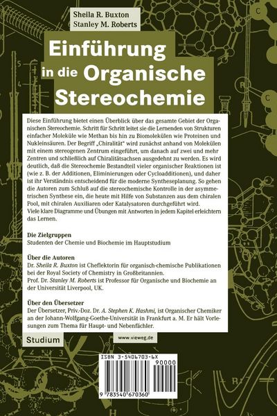 Produktbild: Einf&uuml;hrung in die Organische Stereochemie
