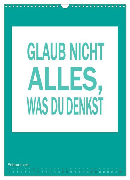 Produktbild: Memo an mich (Wandkalender 2026 DIN A3 hoch), CALVENDO Monatskalender