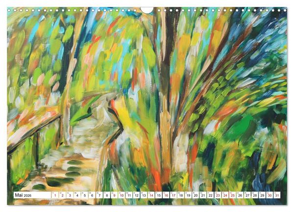 Produktbild: Landschaft in der Malerei: Ein Kunstkalender (Wandkalender 2026 DIN A3 quer), CALVENDO Monatskalender