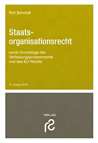 Produktbild: Staatsorganisationsrecht