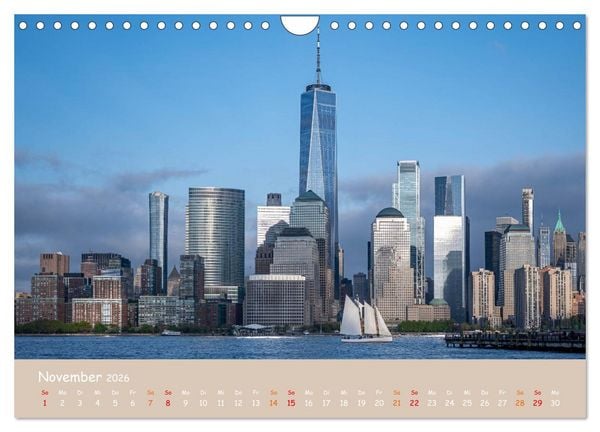 Produktbild: City Lights &ndash; New York im Fokus (Wandkalender 2026 DIN A4 quer), CALVENDO Monatskalender