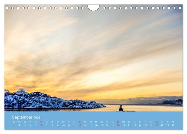 Produktbild: Leuchtfeuer der norwegischen K&uuml;ste (Wandkalender 2026 DIN A4 quer), CALVENDO Monatskalender