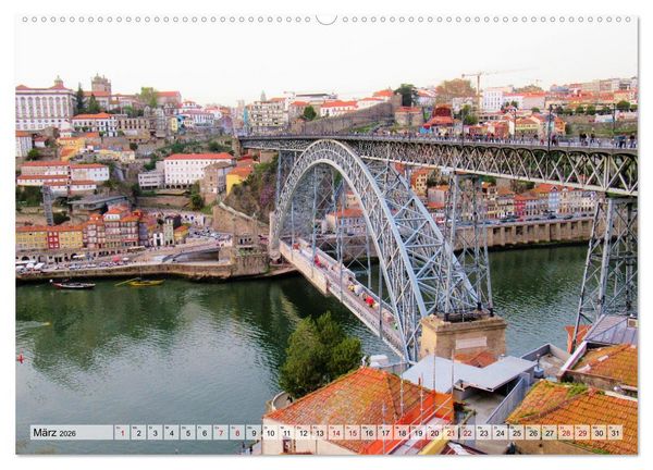 Produktbild: St&auml;dtereise nach Porto (Wandkalender 2026 DIN A2 quer), CALVENDO Monatskalender