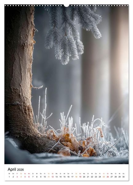 Produktbild: Wintermomente - Natur im wei&szlig;en Kleid (hochwertiger Premium Wandkalender 2026 DIN A2 hoch), Kunstdruck in Hochglanz