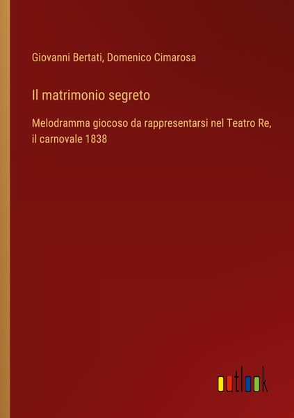 Produktbild: Il matrimonio segreto