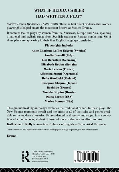 Produktbild: Modern Drama by Women 1880s-1930s