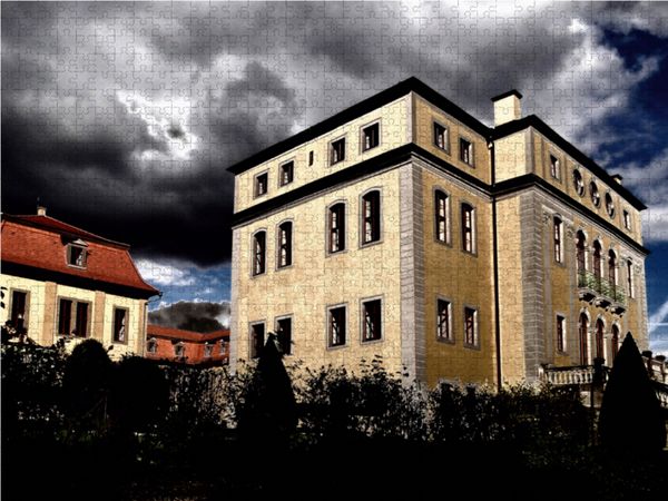 Produktbild: CALVENDO Puzzle Jagdschloss Ettersburg in Th&uuml;ringen 1000 Teile Lege-Gr&ouml;&szlig;e 64 x 48 cm Foto-Puzzle Bild von Flori0