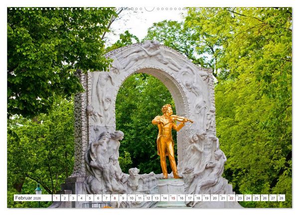 Produktbild: Sch&ouml;ne Gr&uuml;&szlig;e aus Wien (Wandkalender 2026 DIN A2 quer), CALVENDO Monatskalender