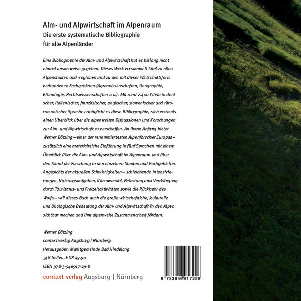 Produktbild: Alm- und Alpwirtschaft im Alpenraum