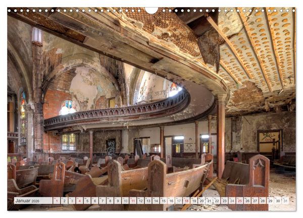 Produktbild: Detroit - Modern Ruins (Wandkalender 2026 DIN A3 quer), CALVENDO Monatskalender