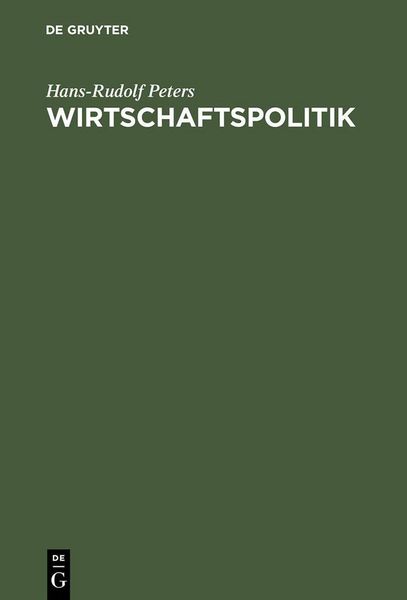 Produktbild: Wirtschaftspolitik