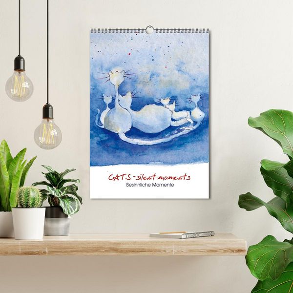 Produktbild: CATS - silent moments, besinnliche Momente (Wandkalender 2026 DIN A3 hoch), CALVENDO Monatskalender