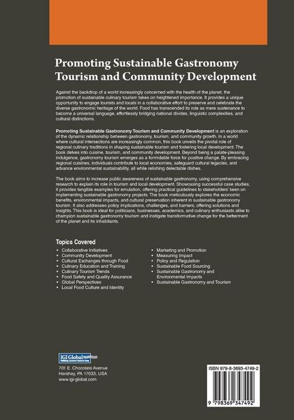 Produktbild: Promoting Sustainable Gastronomy Tourism and Community Development
