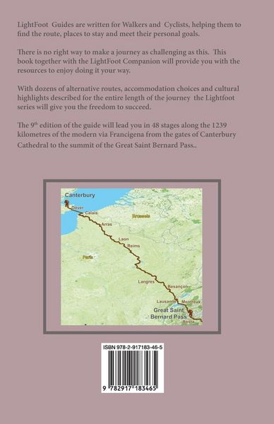 Produktbild: Lightfoot Guide to the Via Francigena Canterbury to The Great Saint Bernard Pass Edition 9