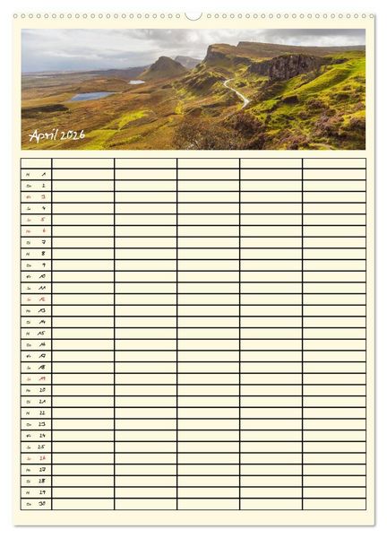Produktbild: Urlaubsparadiese - Familienplaner (hochwertiger Premium Wandkalender 2026 DIN A2 hoch), Kunstdruck in Hochglanz