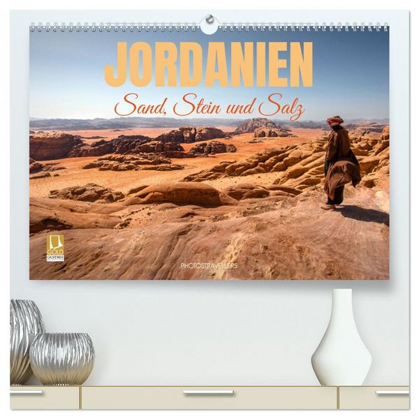 Produktbild: Jordanien Sand, Stein und Salz (hochwertiger Premium Wandkalender 2027 DIN A2 quer), Kunstdruck in Hochglanz