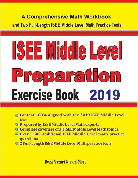 Produktbild: ISEE Middle Level Math Preparation Exercise Book