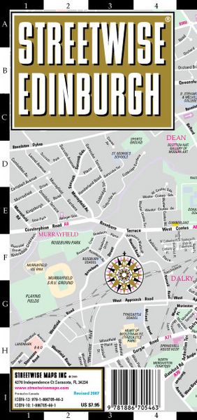 Produktbild: Streetwise Edinburgh Map - Laminated City Street Map of Edinburgh, Scotland: Folding Pocket Size Travel Map