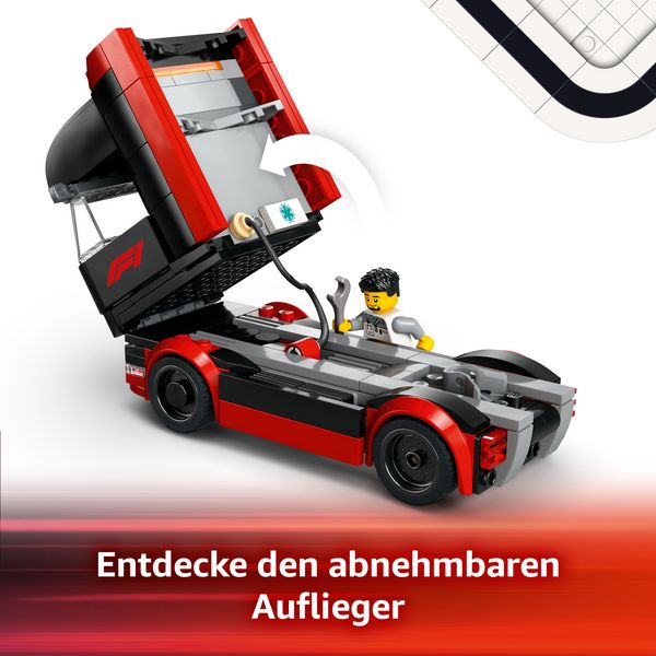 Produktbild: LEGO City F1 Transporter mit RB20 & AMR24 F1 Rennautos - Spielset 60445