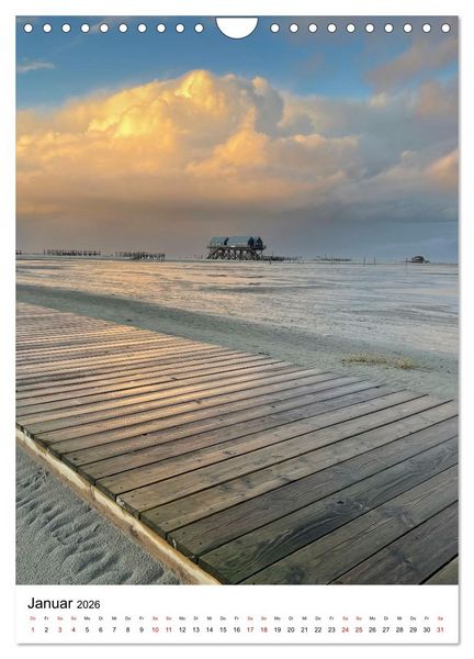Produktbild: Strand der Sehnsucht - Sankt Peter-Ording (Wandkalender 2026 DIN A4 hoch), CALVENDO Monatskalender