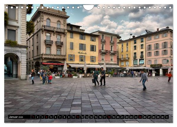 Produktbild: Lugano - Perle im Tessin (Wandkalender 2026 DIN A4 quer), CALVENDO Monatskalender