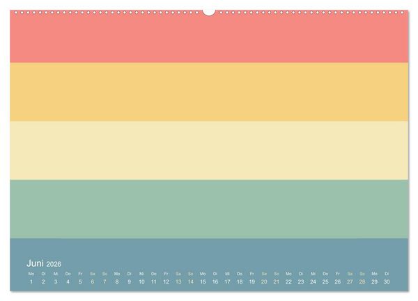 Produktbild: 70er Jahre Bastelkalender - DIY Kreativ-Kalender zum Selbstgestalten (hochwertiger Premium Wandkalender 2026 DIN A2 quer), Kunstdruck in Hochglanz