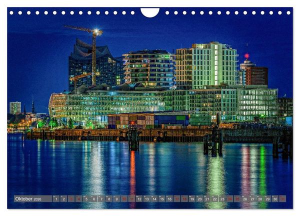 Produktbild: Hamburg City Vibes (Wandkalender 2026 DIN A4 quer), CALVENDO Monatskalender