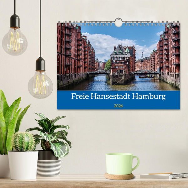 Produktbild: Freie Hansestadt Hamburg (Wandkalender 2026 DIN A4 quer), CALVENDO Monatskalender