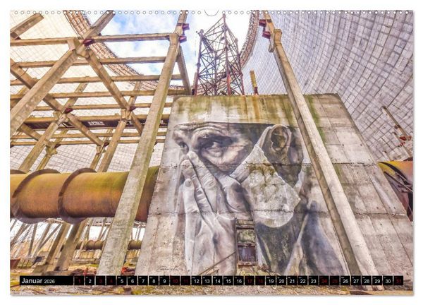 Produktbild: Tschernobyl - Prypjat - Die radioaktive Geisterstadt (Wandkalender 2026 DIN A2 quer), CALVENDO Monatskalender
