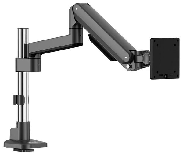 Produktbild: SpeaKa Professional SP-MM-1050 Monitor-Tischhalterung 1 Display(s) 38,1 cm (15") - 101,6 cm (40") Schwarz/Silber Neigbar, Schwenkbar