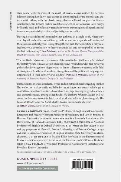 Produktbild: The Barbara Johnson Reader