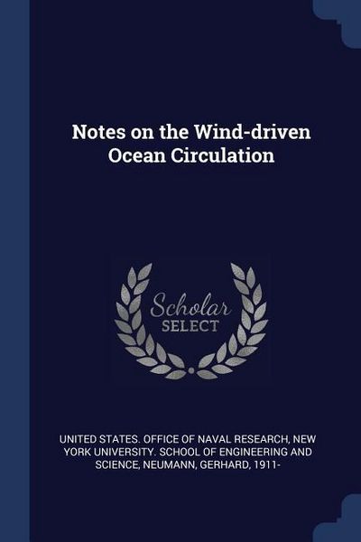 Produktbild: Notes on the Wind-driven Ocean Circulation