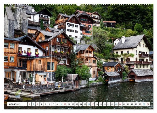Produktbild: Hallstatt und der Hallst&auml;tter See (hochwertiger Premium Wandkalender 2027 DIN A2 quer), Kunstdruck in Hochglanz