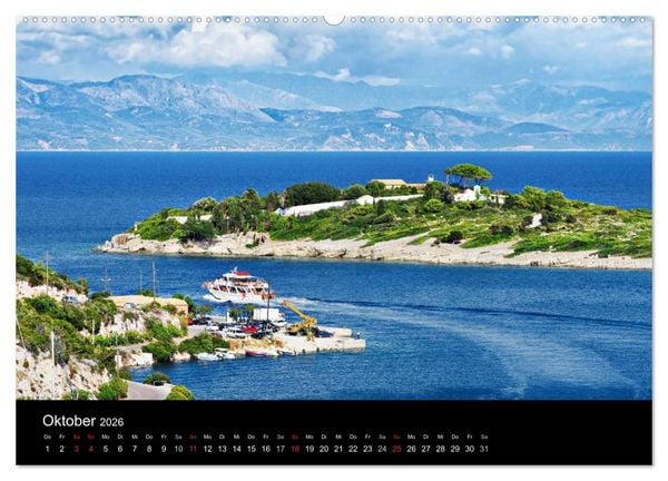 Produktbild: Von Korfu bis Antipaxos (Wandkalender 2026 DIN A2 quer), CALVENDO Monatskalender