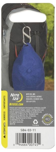 Produktbild: NITE Ize NI-SB4-03-11 Karabiner S-Biner Gr. 4 89mm x 38mm 1St.