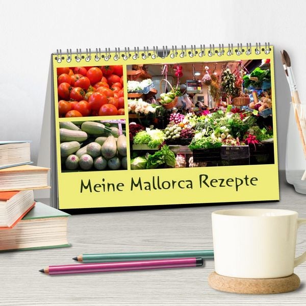 Produktbild: Meine Mallorca Rezepte (Tischkalender 2026 DIN A5 quer), CALVENDO Monatskalender