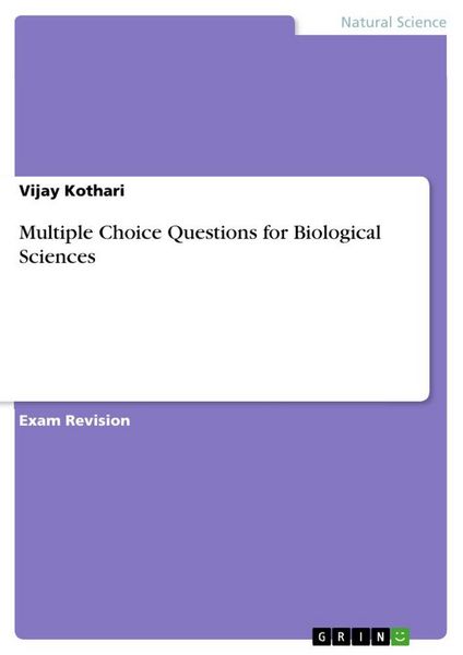 Produktbild: Multiple Choice Questions for Biological Sciences