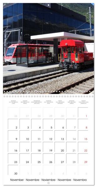 Produktbild: Swiss Trains (Wall Calendar 2026 12 &times; 12 Inch) CALVENDO 12 Month Wall Calendar
