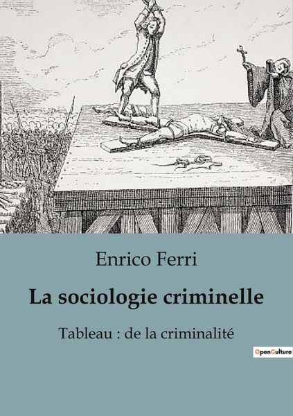 Produktbild: La sociologie criminelle