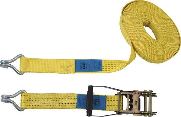 Petex 43192919 Zweiteiliger Spanngurt Zugkraft LC Niederzurren (einzeln/direkt)=2500 daN (L x B) 10 m x 50 mm Ratsche EN