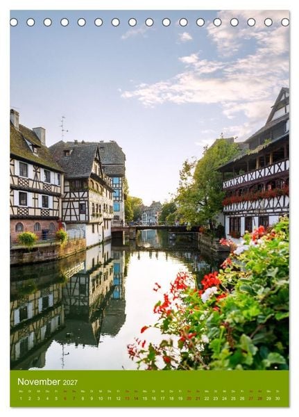 Produktbild: Zeitloses Strasbourg. Kan&auml;le, Fachwerk und els&auml;ssisches Flair (Tischkalender 2027 DIN A5 hoch), CALVENDO Monatskalender
