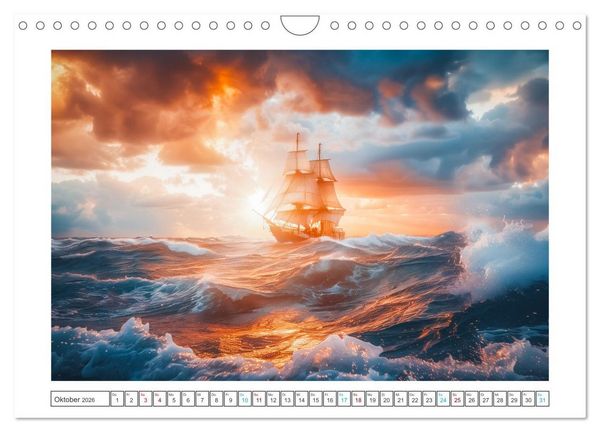 Produktbild: Wind und Wogen (Wandkalender 2026 DIN A4 quer), CALVENDO Monatskalender