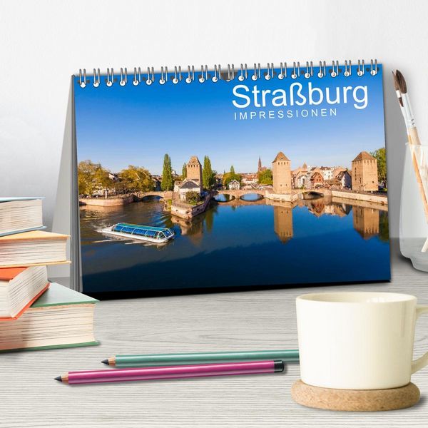 Produktbild: Stra&szlig;burg Impressionen (Tischkalender 2026 DIN A5 quer), CALVENDO Monatskalender