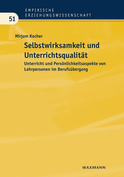 Produktbild: Selbstwirksamkeit und Unterrichtsqualit&auml;t