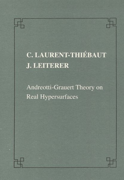 Produktbild: Andreotti-Grauert theory on real hypersurfaces