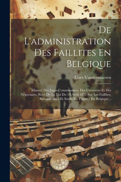 Produktbild: De L'administration Des Faillites En Belgique: Manuel Des Juges-commissaires, Des Curateurs Et Des N&eacute;gociants, Suivi De La Loi Du 18 Avril 1851 Sur Le