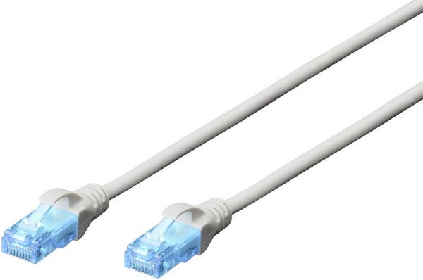 Produktbild: Digitus DK-1512-300 RJ45 Patchkabel CAT 5e U/UTP 30.00m Grau 1St.