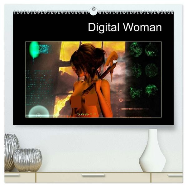 Produktbild: Digital Woman (hochwertiger Premium Wandkalender 2026 DIN A2 quer), Kunstdruck in Hochglanz
